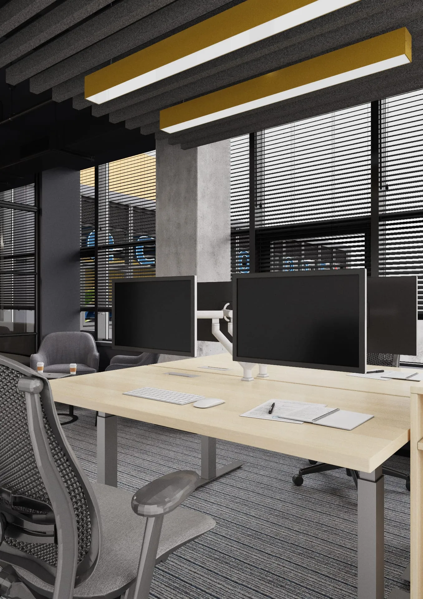 Technosoft — un birou construit în jurul angajatului — randare zona relaxare